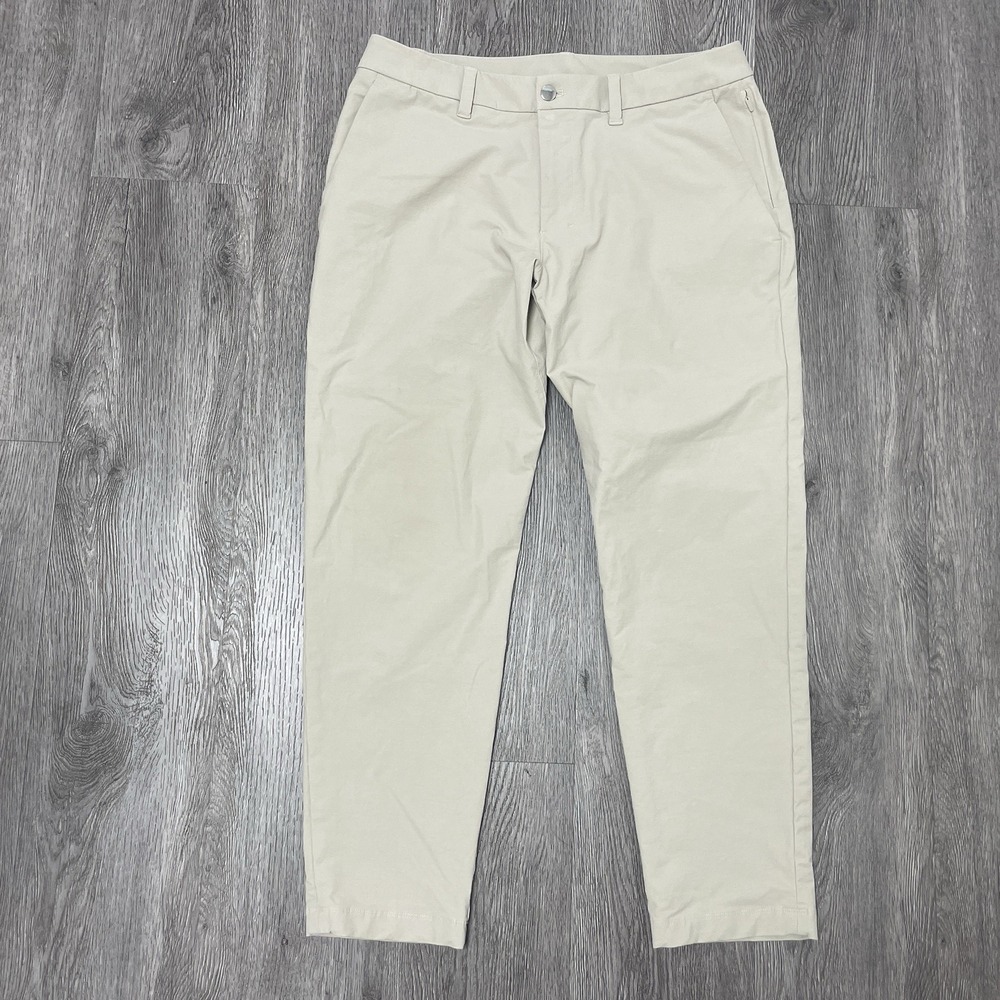 Lululemon Pants Mens 32x28 Beige ABC Slim Fit Versatwill Performance Golf